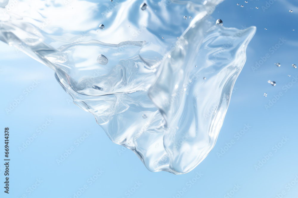Surreal Vision, Floating Clear water in the Blue Sky Surreal Vision, Floating Clear water in the Blue Sky