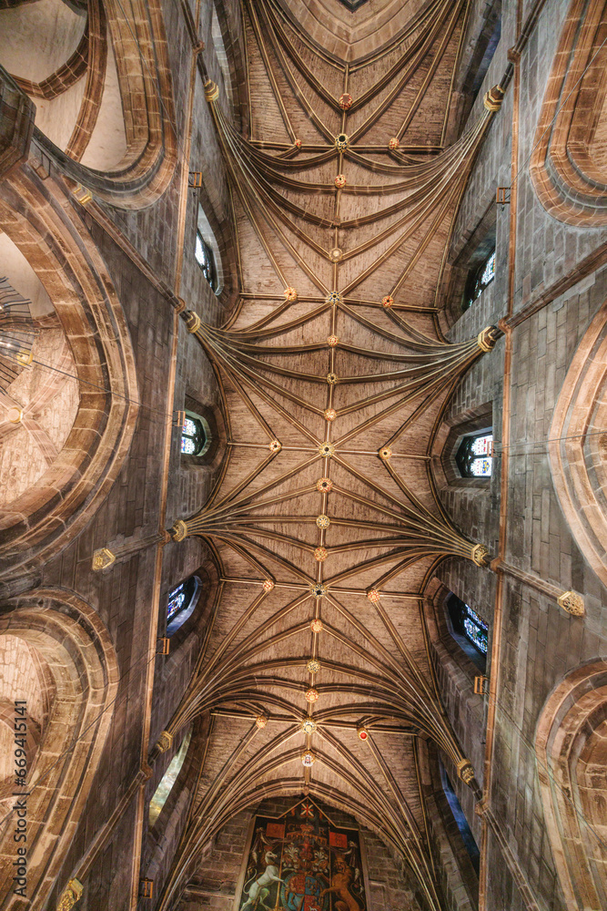 Edinburgh, scotland, uk  Cathedral Ceiling with Abundant Natural Light scottish architecture travel