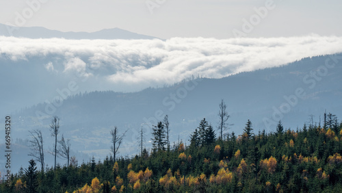 Fototapeta Naklejka Na Ścianę i Meble -  clouds over the mountains