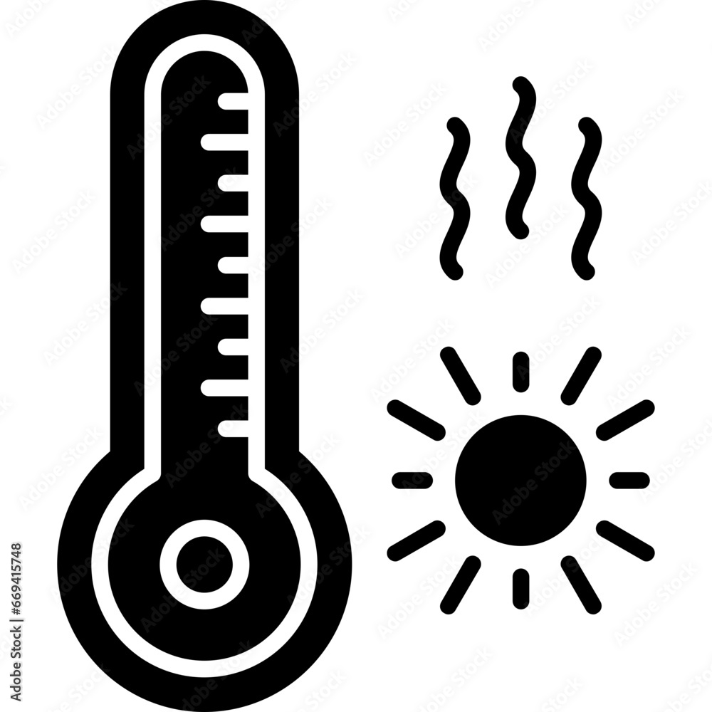 Hot Temperature Icon