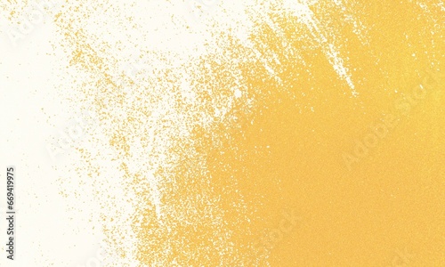 ザラザラの黄色い壁紙に白い飛沫をかけた和風背景