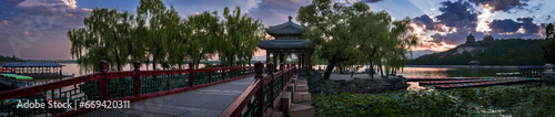 The Summer Palace is located in the northwest of Beijing haidian district, about 15 kilometers away from downtown photo