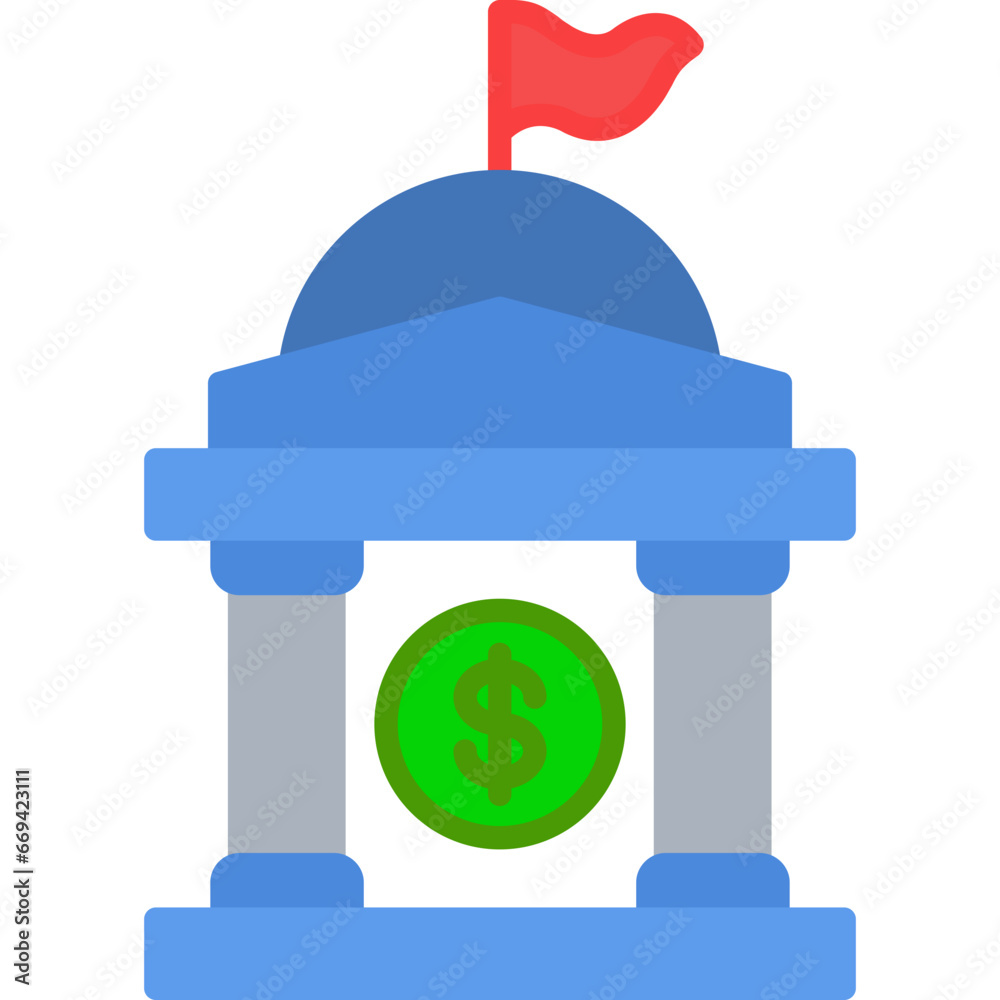 Government Building Icon Government Building Icon