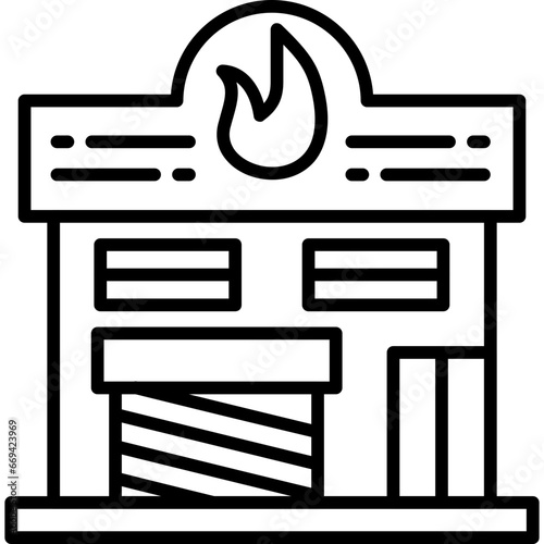 Fire Station Icon