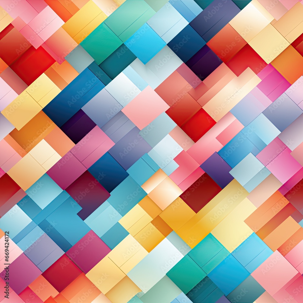 seamless pattern texture multicolored mosaic. Modern ornament for textiles