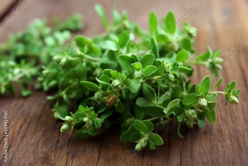 a fragrant herb used in cooking. Generative AI