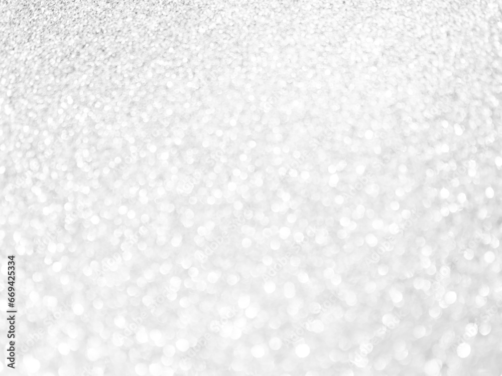 Grey Bokeh Light blur Round White Effect Glow Flare Photo Gleam Particle Soft Circle Gray Shine Sparkle Circular Abstract Silver Glitter Texture Black Mockup Festive Celebrate Template Bg 3d Backdrop.