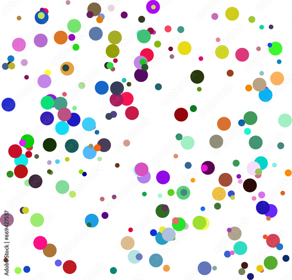 Seamless pattern with Colorful circles and dots background Vector repeating texture