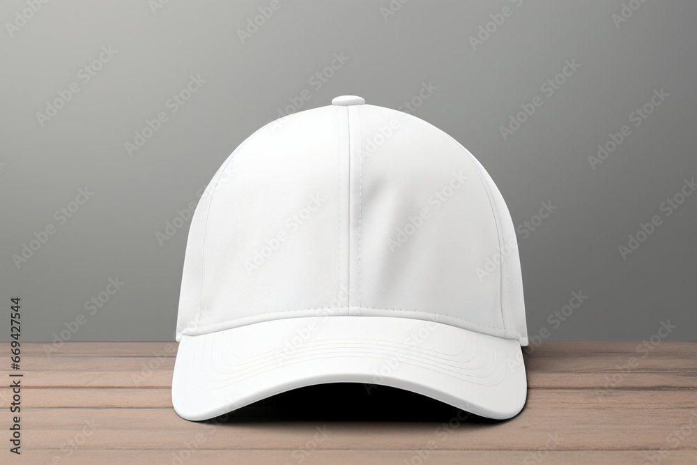 White 6 Panel, Dad Cap Blank Mockup White 6 Panel, Dad Cap Blank Mockup