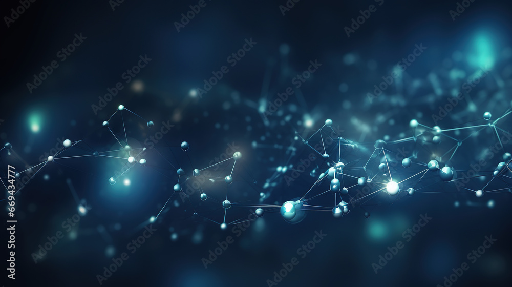 abstract background with blue light