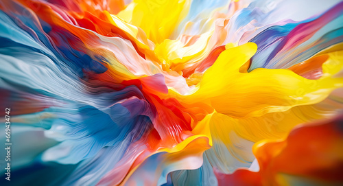 abstract colorful painting explosive style background generative ai