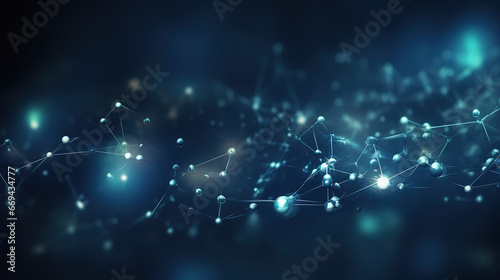 abstract background with blue light