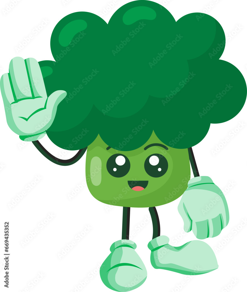 cute vegetable broccoli character icon cute vegetable broccoli character icon