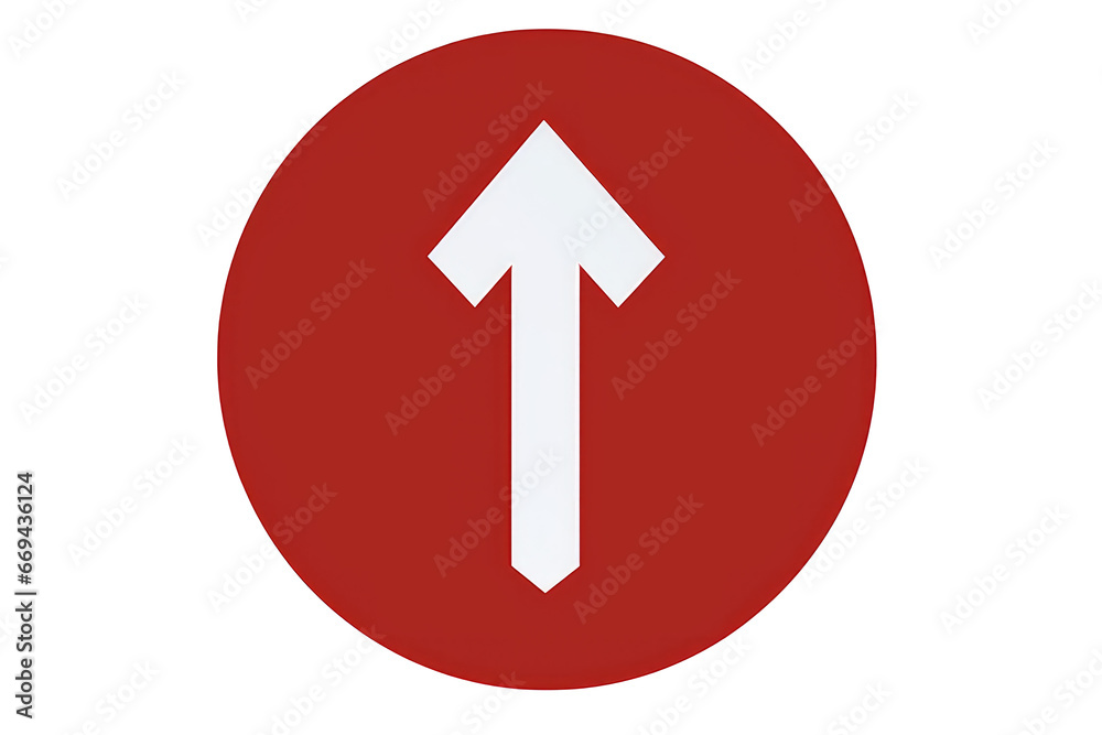 This image shows a traffic arrow up sign indicating the direction of movement.
Generative AI This image shows a traffic arrow up sign indicating the direction of movement.
Generative AI