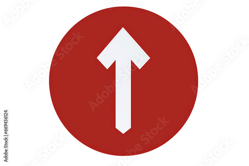 Free Download This image shows a traffic arrow up sign indicating the direction of movement.

 Generative AI - GFXLoad