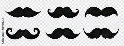 Moustache vector icon set. Whisker icons, Explore our moustache vector icon set: sleek, flat black icons capturing diverse styles. Perfect for trendy designs and creative projects.