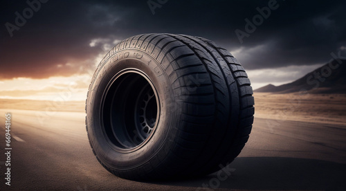 abstract tire background, graphic designed tires on abstract background, hd tire background © Gegham