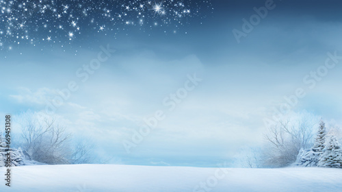 Winter background of snow and frost with free space for your decoration. © Karol