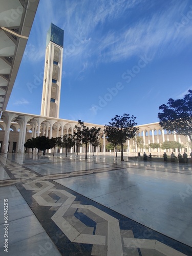 Djamaa el Djazaïr also known as the Great Mosque of Algiers It houses the world's tallest minaret and is the third-largest mosque in the world , Algiers, Cityscape for The Capital Of Algeria