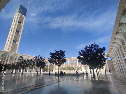 Djamaa el Djazaïr also known as the Great Mosque of Algiers It houses the world's tallest minaret and is the third-largest mosque in the world , Algiers, Cityscape for The Capital Of Algeria