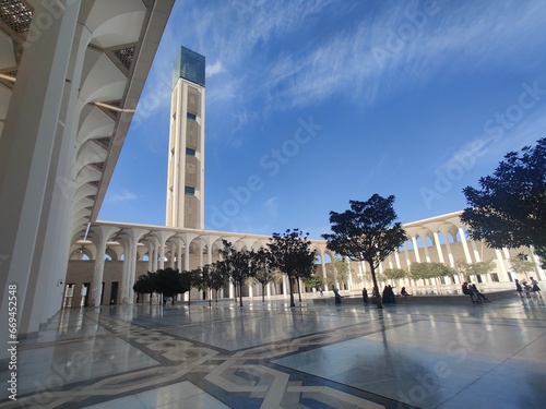 Djamaa el Djazaïr also known as the Great Mosque of Algiers It houses the world's tallest minaret and is the third-largest mosque in the world , Algiers, Cityscape for The Capital Of Algeria photo