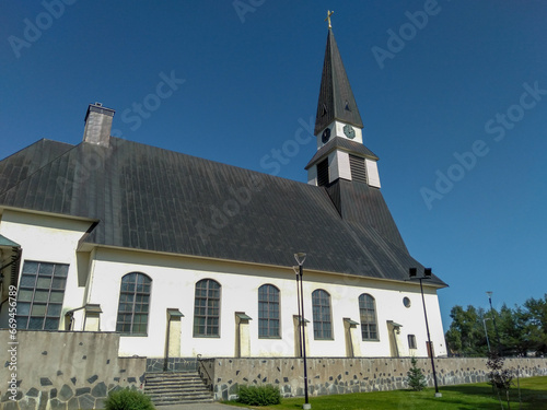 The Rovaniemi Church in the city center of Rovaniemi in Lapland, Finland
