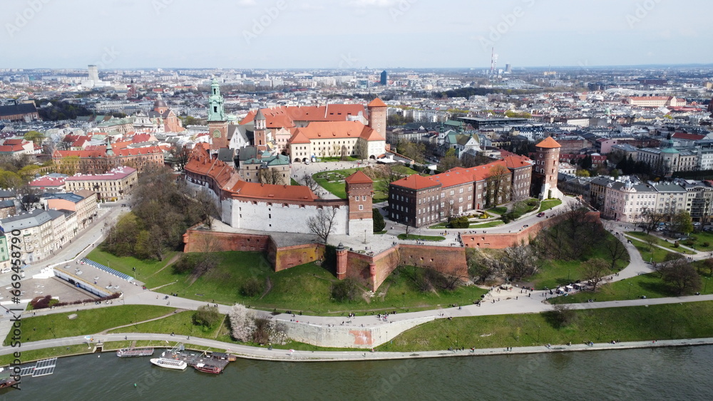 The Wawel Royal Castle in Krakow is an entire architectural complex that is the most important symbol of the country. Poland