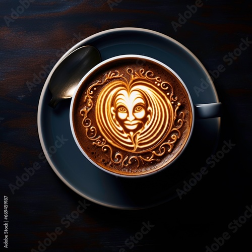 latte coffee design