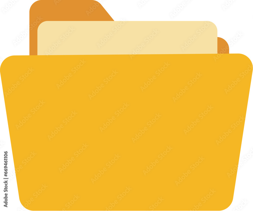 Open flat folder icon vector illustration Open flat folder icon vector illustration