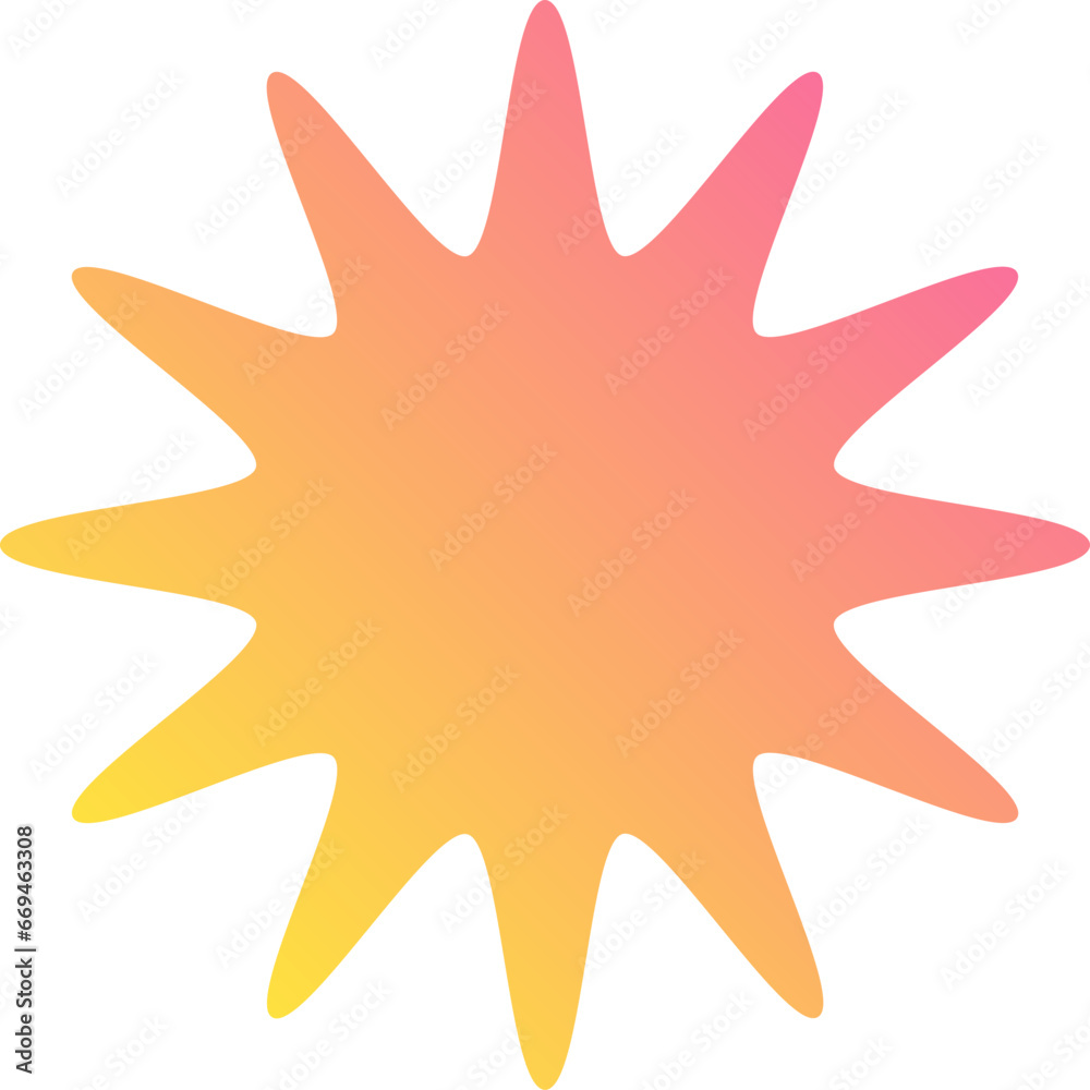 abstract gradient shapes