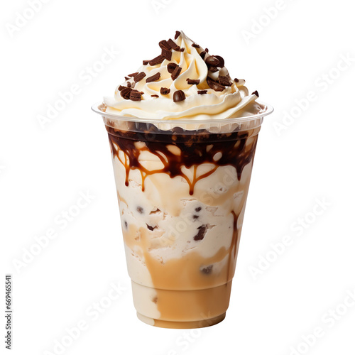 ice cream frappe isolated on transparent background Remove png, Clipping Path