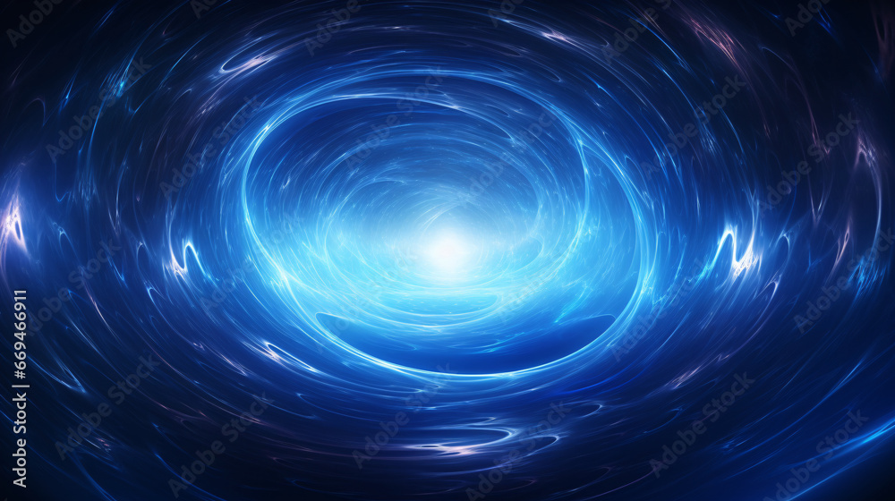 Blue technological round swirl background, internet futurism concept Blue technological round swirl background, internet futurism concept