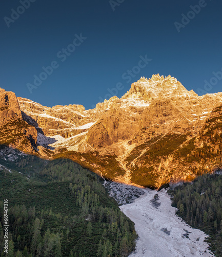 beautiful sunrise over the mountains