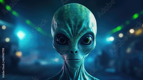Portrait of an alien concept, a foreigner, especially one who is not a naturalized citizen of the country where they are living photo