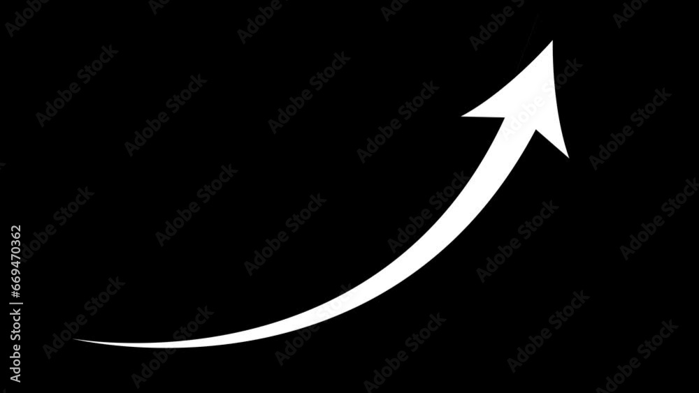 white arrow rising transparent channel.. white arrow rising transparent channel..