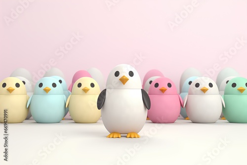 可愛いペンギン（3D）