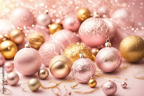 christmas balls and decorations