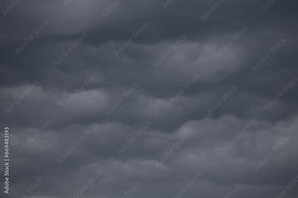 Obraz premium Cloudy Storm Clouds Weather Background Full frame 