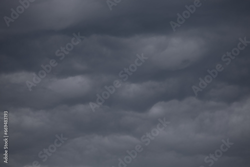 Cloudy Storm Clouds Weather Background Full frame 