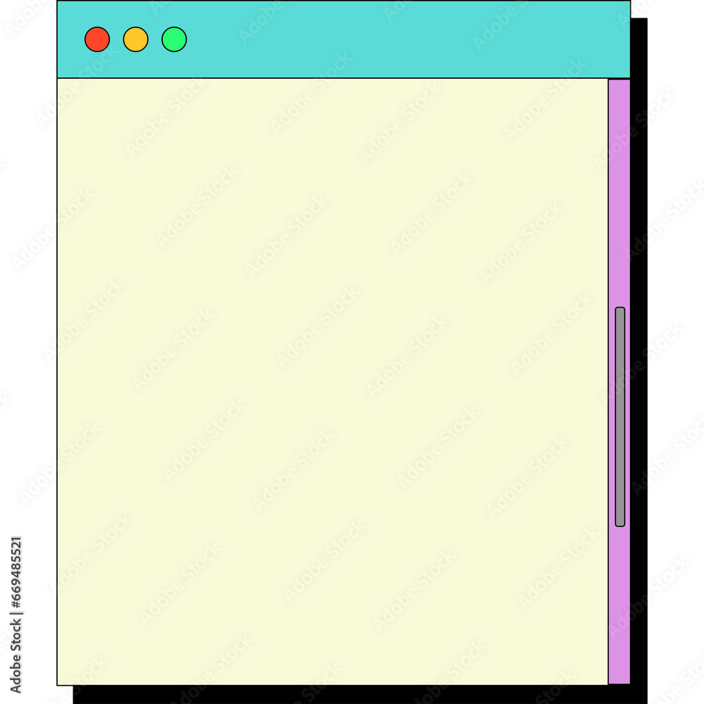Fototapeta premium Text box retro computer windows and screens
