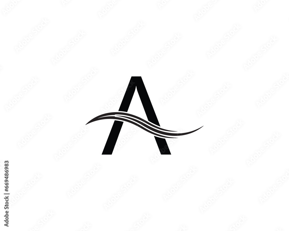 A Letter Logo Design Element