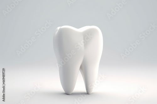 3d white tooth photo