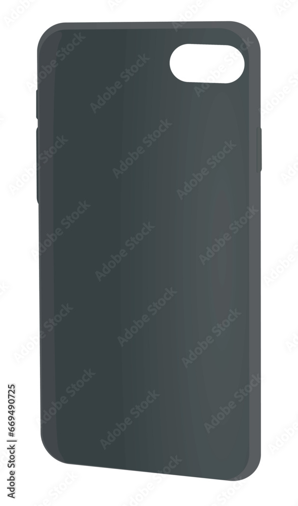 Grey phone case. vector illustration