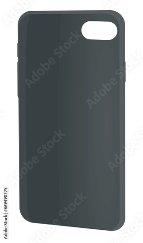 Grey phone case. vector illustration