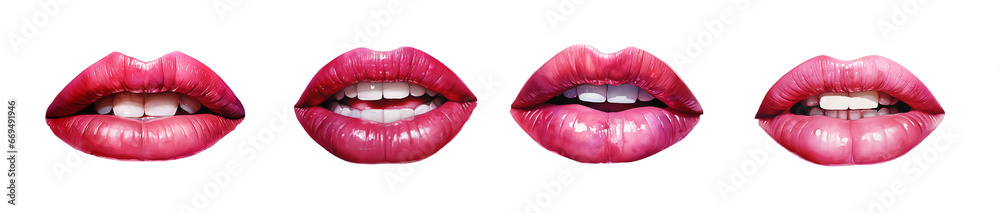 Watercolor lips. Generative AI Watercolor lips. Generative AI