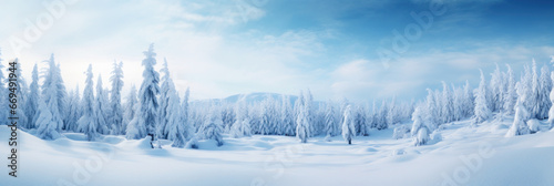 Beautiful frosty scene. © smth.design