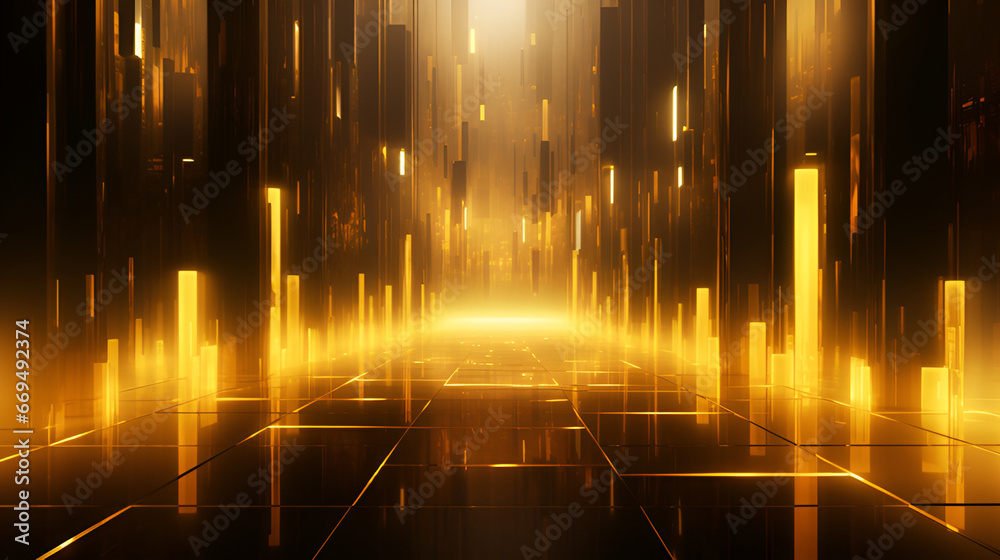 abstract golden background | generative AI