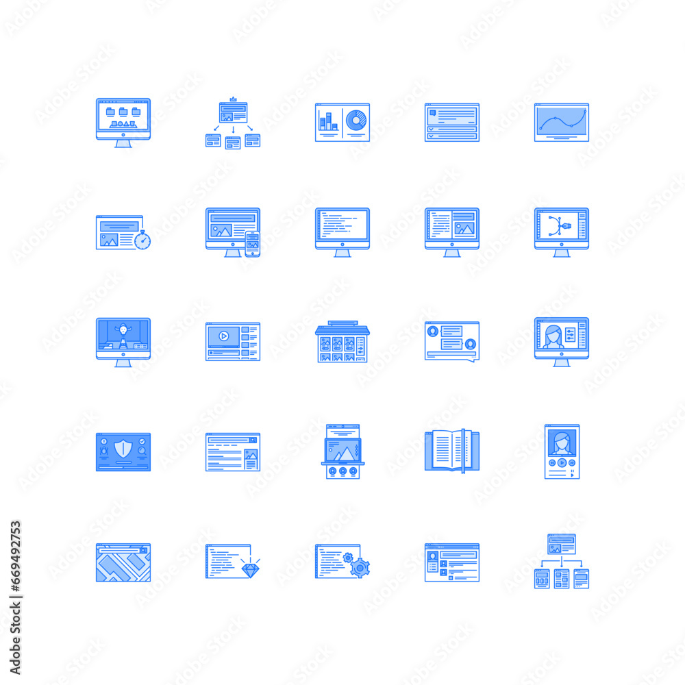 interface icon set