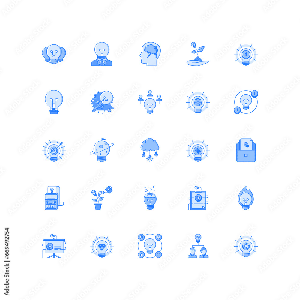 idea icon set