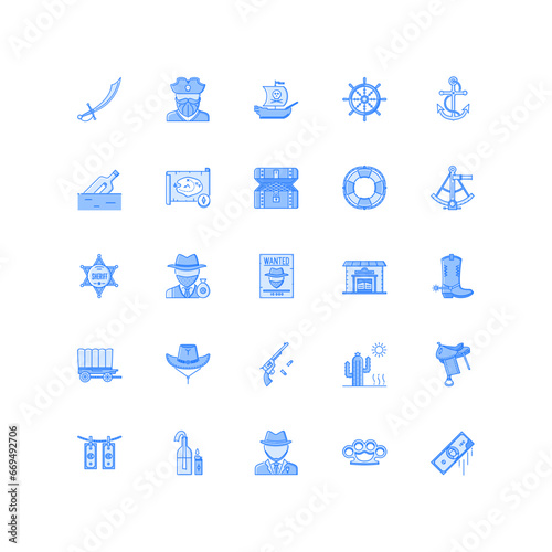 pirate icon set
